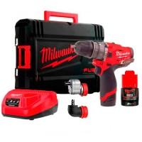 Mașină de găurit și înșurubat cu acumulatori Milwaukee M12 FPDXKIT-202X FUEL (4933464138)