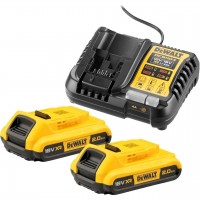 Зарядное устройство+2 аккумулятора DeWalt DCB1104P2-QW
