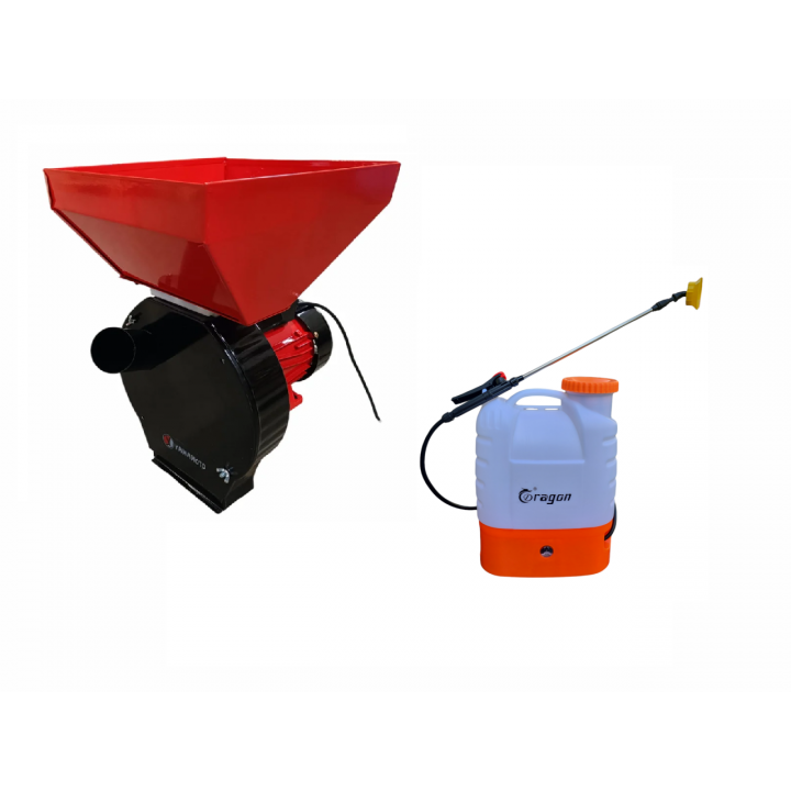 Moara electrica Yamamoto YM3900+Stropitoare electrică Dragon 16L