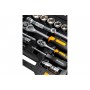 Set de chei tubulare cu clichet 73675 1/2'' - 1/4'' 94 buc. Vihr