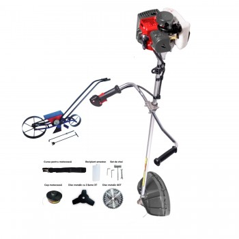 Motocoasa Bisonte BC 5200+Semanatoare manuala Vinita