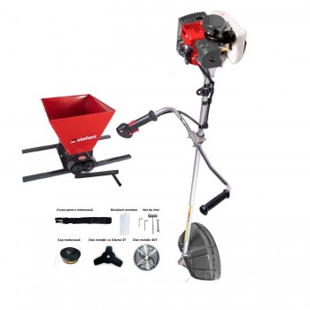 Motocoasa Bisonte BC 5200+Zdrobitor de struguri manual Elefant HGP-50