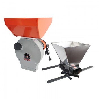 Электрическая мельница TechnoWorker MME35+Дробилка для винограда Elefant HGP-50S нерж
