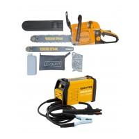 Цепная пила бензиновая Champion Profi CH5800+Сварочный аппарат Rotor MMA200-Mini