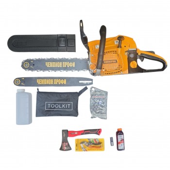 Ferăstrău cu lanţ pe benzină Champion Profi CH5800+Set Nr.1