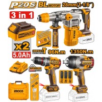 Набор из 3 аккумуляторных инструментов INDUSTRIAL INGCO COSLI250281