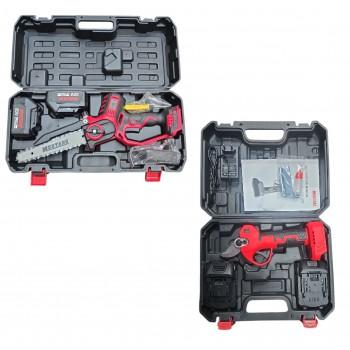 Цепная пила аккумуляторная Mustang 20BCS08+Аккумуляторный секатор Mustang 20BES01