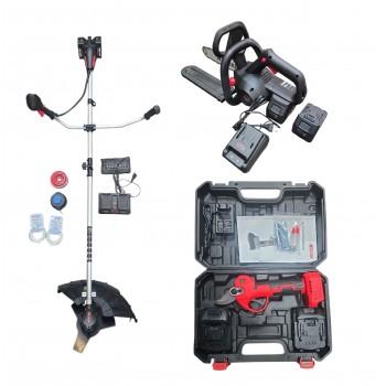 Цепная пила Mustang 20BCS12+Секатор 20BES01+Триммер Mustang 40BBC02