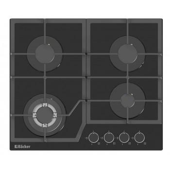 Газовая панель Backer Riki 6004 Turbo Black Glas