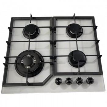 Plită încorporabilă pe gaz Tornado H77-6004SR Matt GL WH