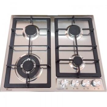 Plită incorporabilă cu gaz Tornado Texture 6041 Iron Inox