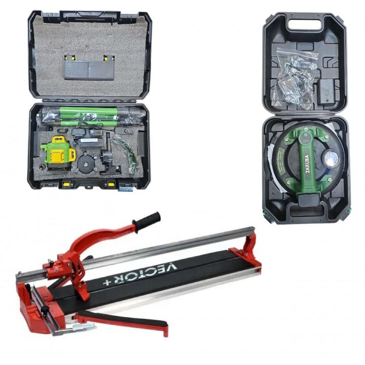 Taietor de placi Vector VE12076+Partner Pro PP-4DT-DM-M+Zaruba 5733