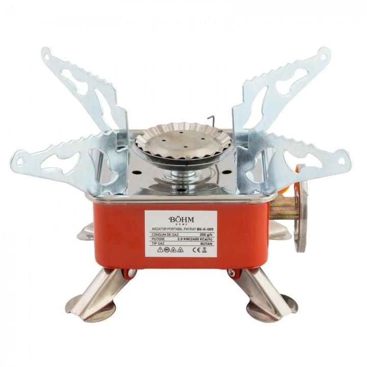 Arzător portabil pătrat Bohm BG-K-005 Arzător portabil pătrat Bohm BG-K-005