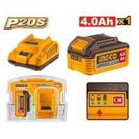 Комплект Зарядное устройство + Аккумулятор Ingco FBCPK1012