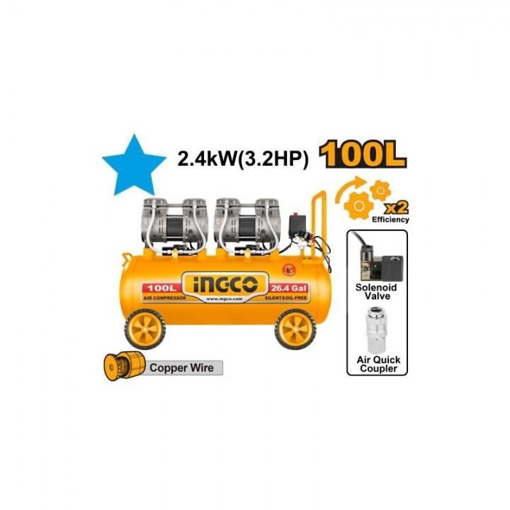 Компрессор без маслянный 100л Ingco ACS2241001 Компрессор без маслянный 100л Ingco ACS2241001