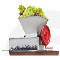 Zdrobitor de struguri manual cu desciorchinare Inox BC-A