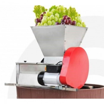 Дробилка электрическая для винограда с гребне-отделителем Нержавейка