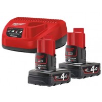 Acumulator + încărcător Milwaukee M12NRG-402 (4933459211)