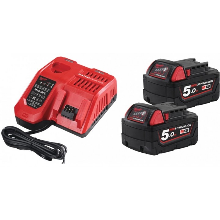 Acumulator + încărcător Milwaukee M18NRG-502 (4933459217)