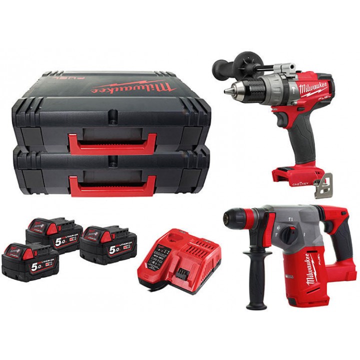 Mașină de înșurubat Milwaukee Set M18ONEPP2F-503X